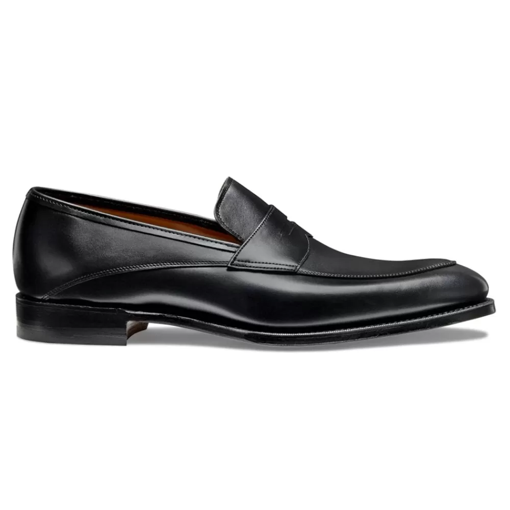 Cheaney Loafers | Lewisham Penny Loafer In Black Calf Leather