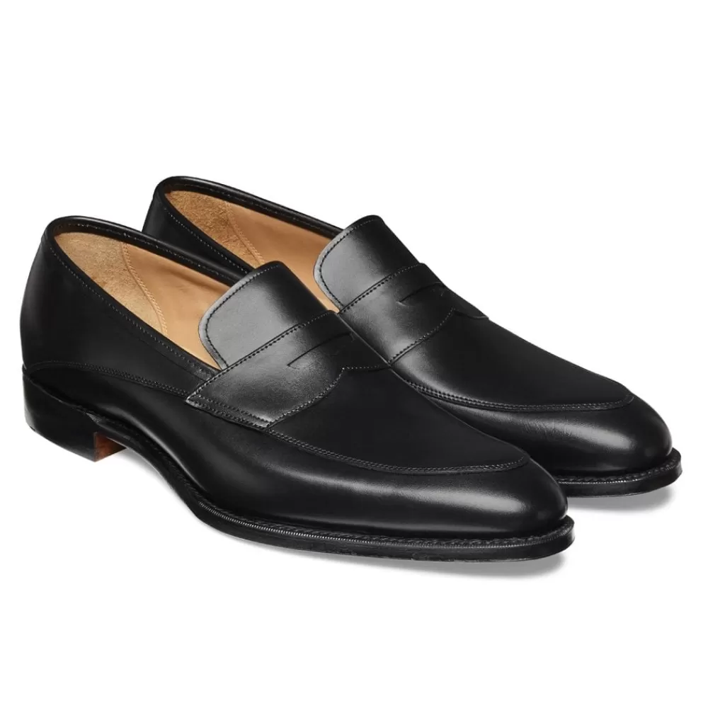 Cheaney Loafers | Lewisham Penny Loafer In Black Calf Leather