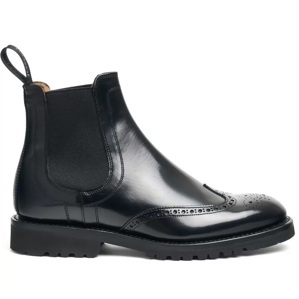 Cheaney Chelsea Boots | Mia Gv Chelsea Boot In Black Bookbinder Leather