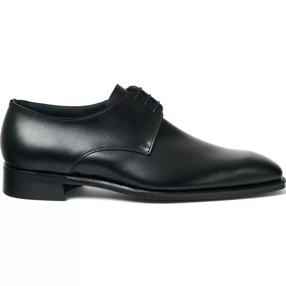Cheaney Derbys | Norman Derby In Black Calf Leather