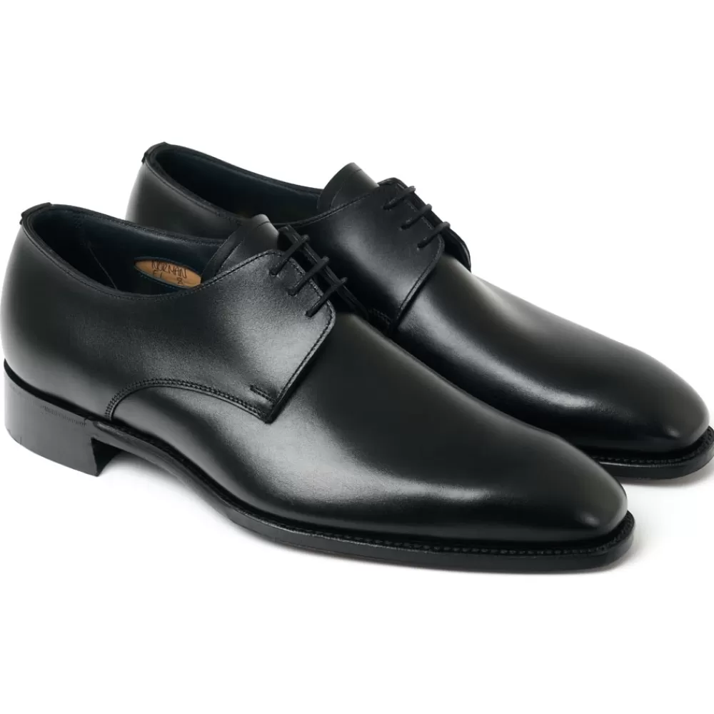 Cheaney Derbys | Norman Derby In Black Calf Leather