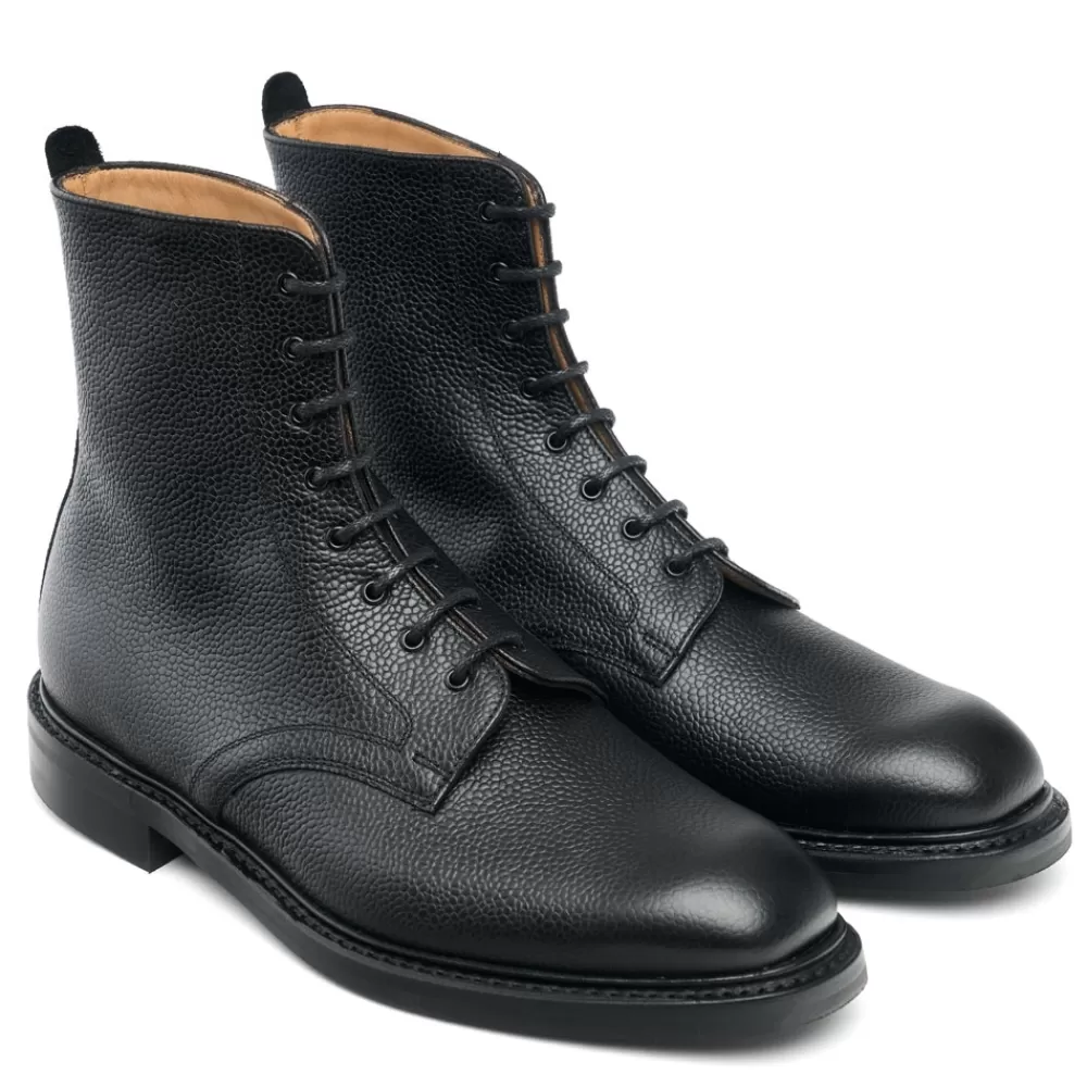 Cheaney Derby Boots | Orlingbury R Derby Boot In Black Grain Leather