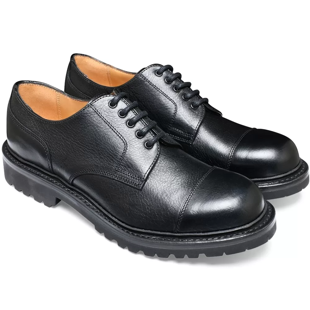 Cheaney Derbys | Patterson Gv Derby In Black Kudu Leather