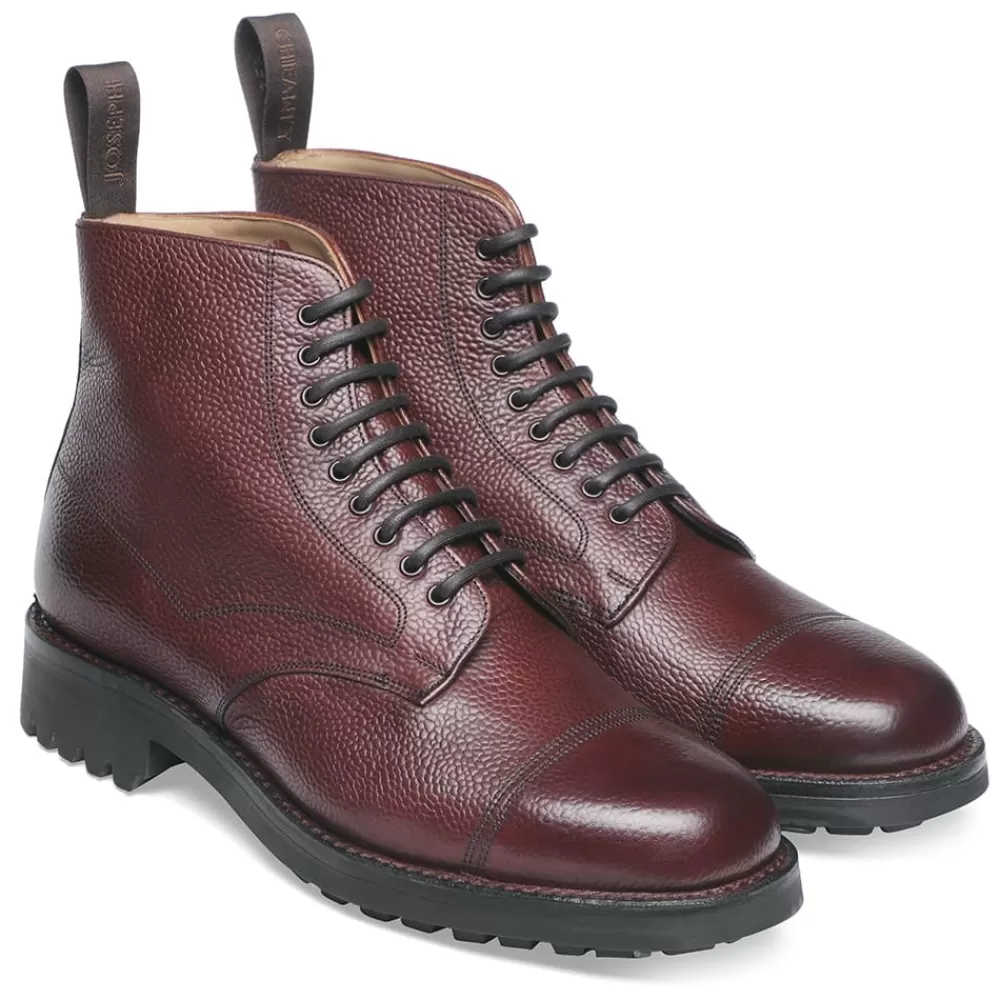 Cheaney Derby Boots | Pennine Ii C Veldtschoen Derby Boot In Burgundy Grain Leather