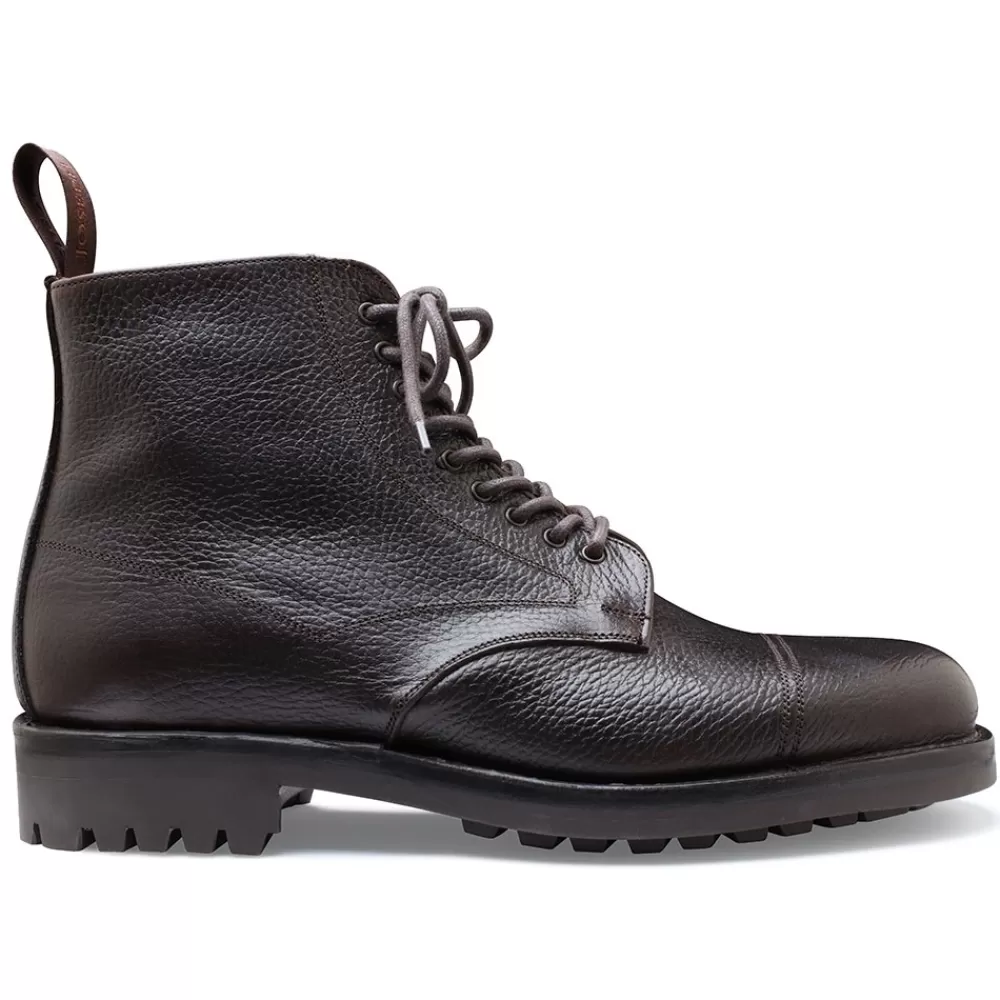 Cheaney Derby Boots | Pennine Ii C Veldtschoen Derby Boot In Dark Brown Pull Up Grain Leather