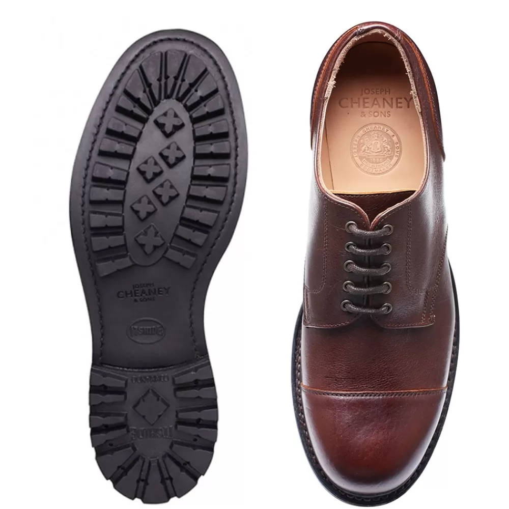 Cheaney Derbys | Spitfire Ii C Military Style Derby In Whiskey Kudu Leather