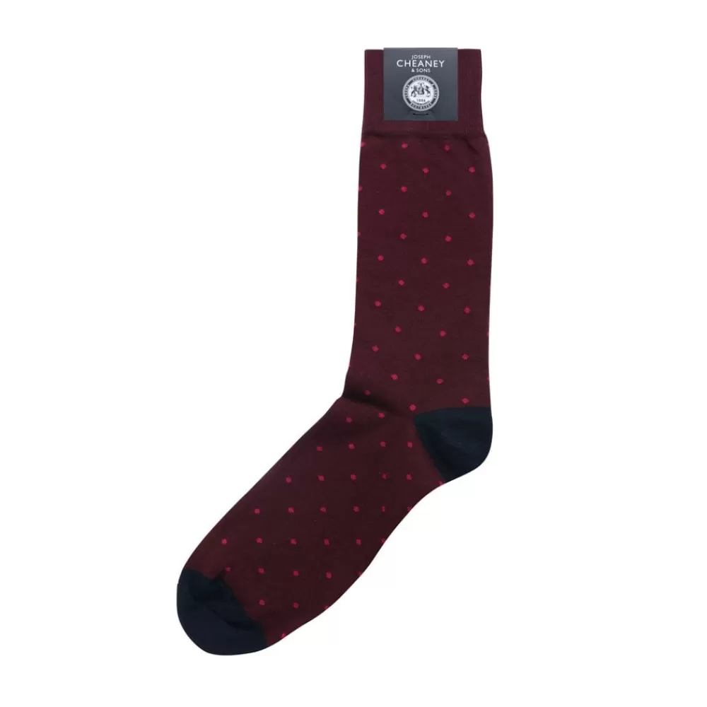 Corgi Socks | Spot Pattern Port Mens Cotton Socks