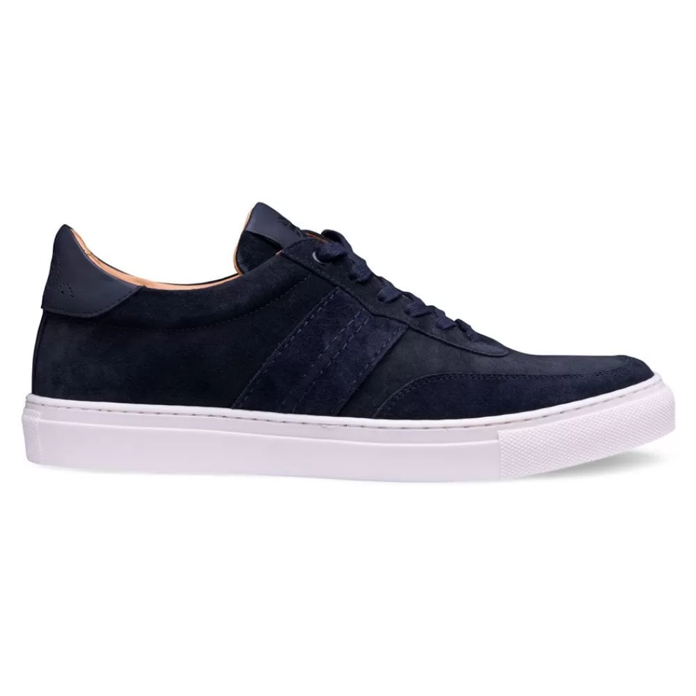 Cheaney X Goral Trainers | Steel Trainer In Navy Suede/Navy Leather