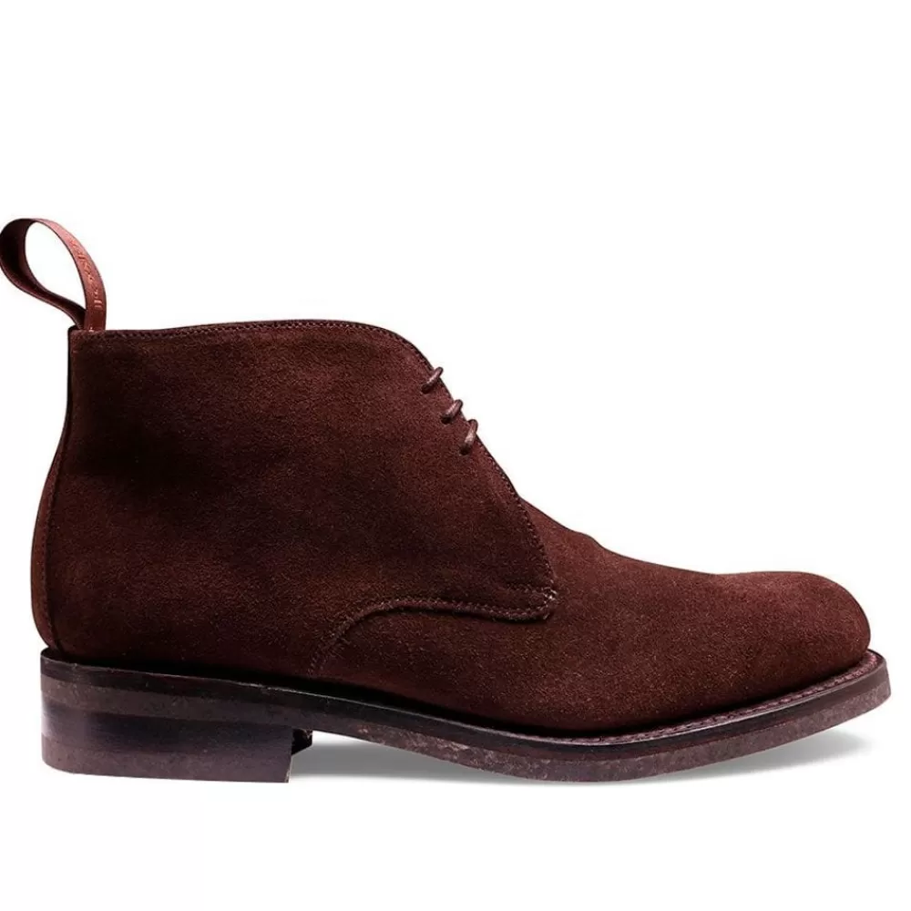 Cheaney Chukka Boots | Thetford Chukka Boot In Dark Brown Eco-Buck Suede