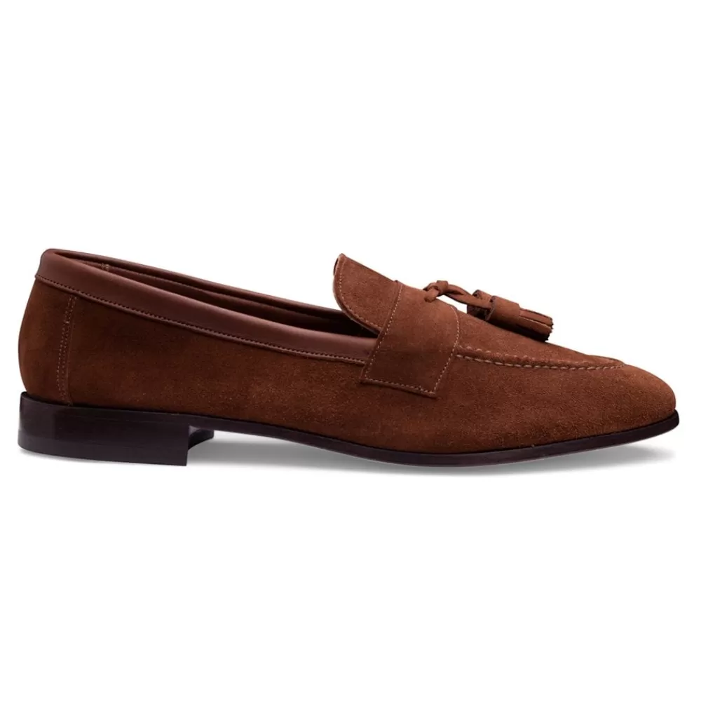 Cheaney Loafers | Timothy Tassel Loafer In Rustique Brown Suede