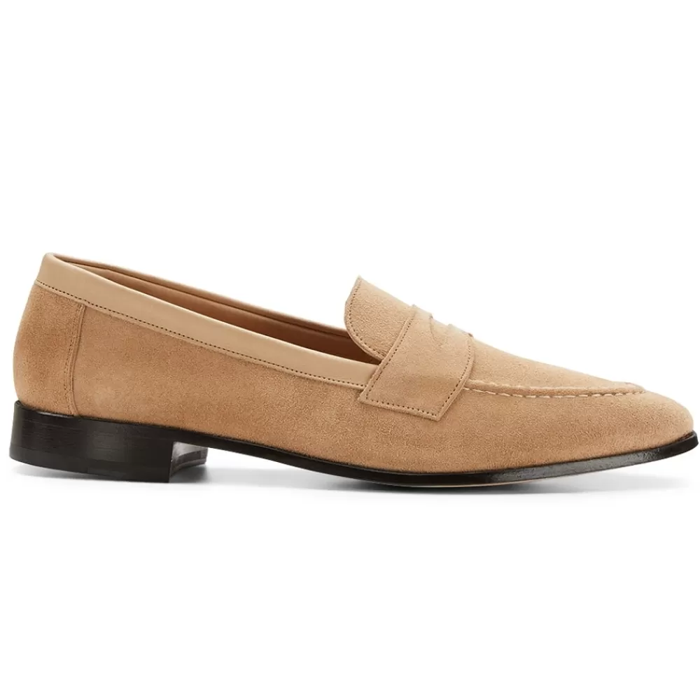 Cheaney Loafers | Toby Penny Loafer In Camel Suede
