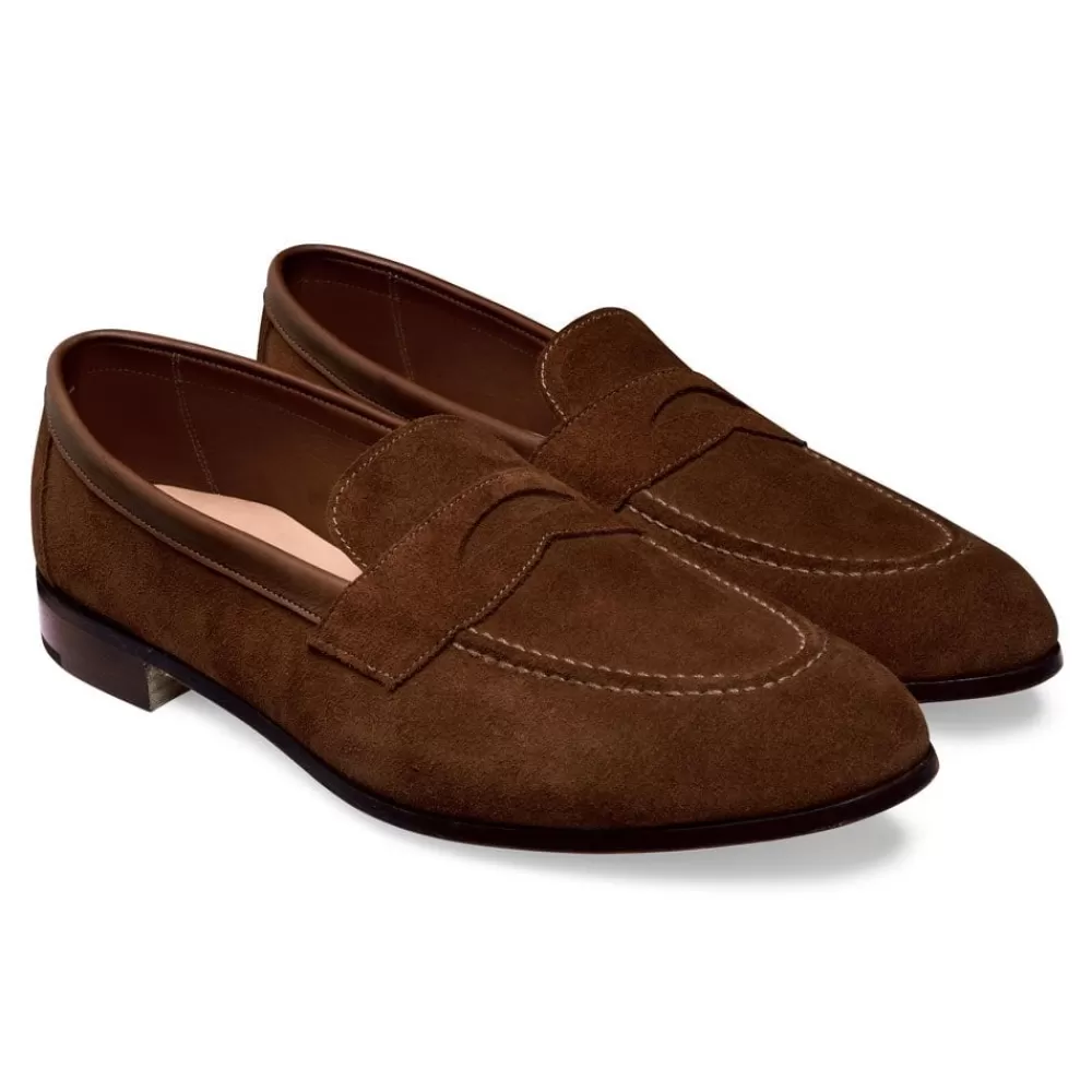 Cheaney Loafers | Toby Penny Loafer In Rustique Suede