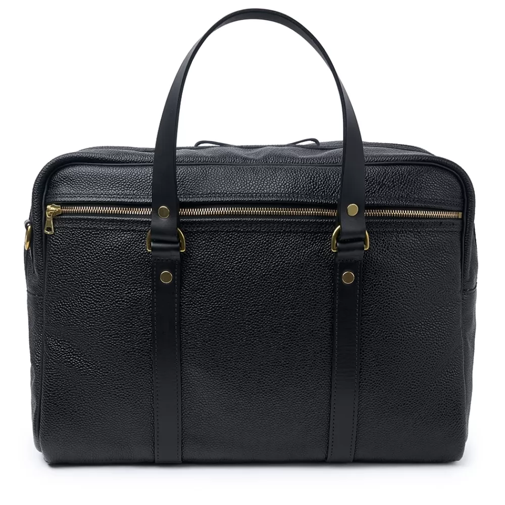 Croots X Cheaney Luggage & Bags | Traveller Bag In Black Grain Leather