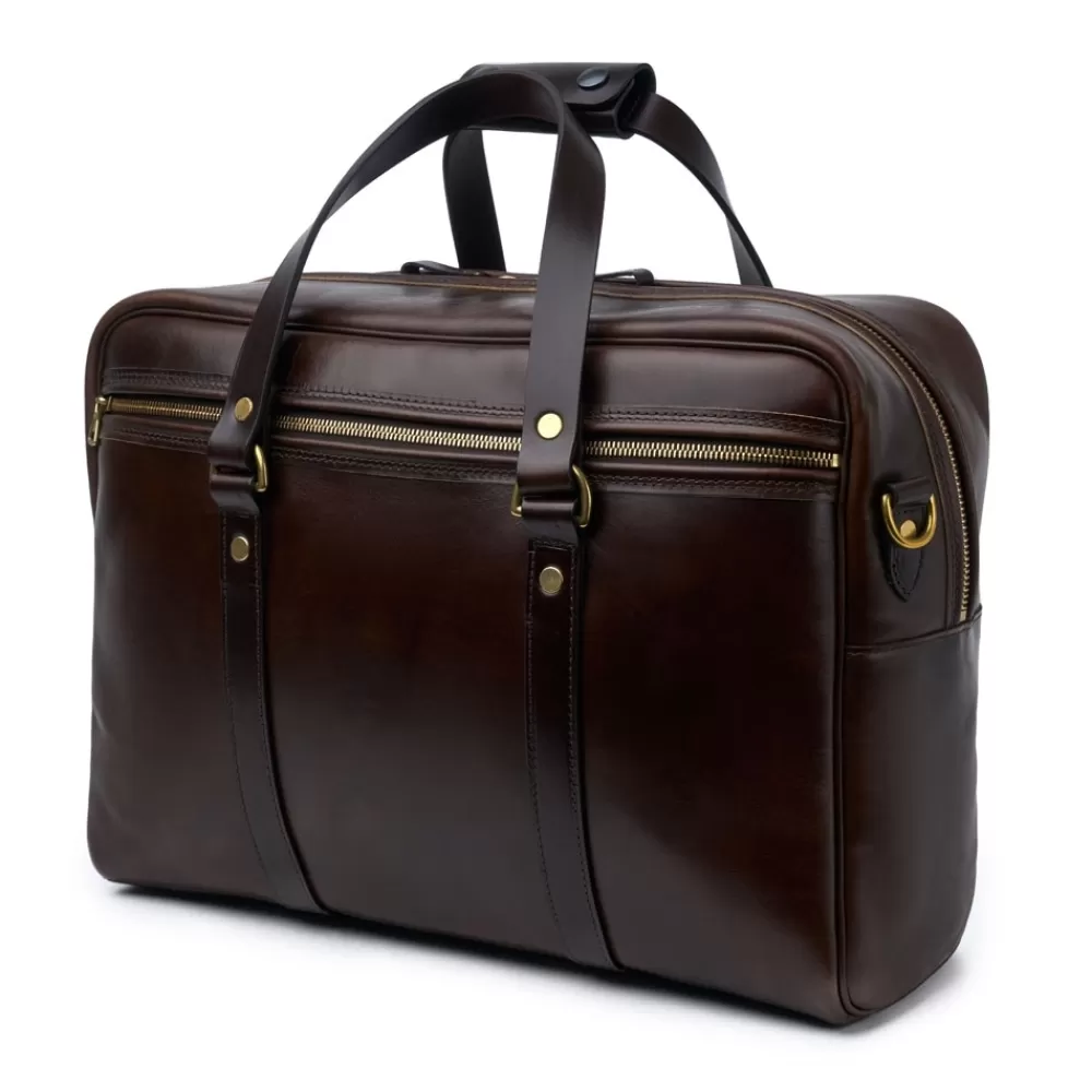 Croots X Cheaney Luggage & Bags | Traveller Bag In Chicago Tan Chromexcel Leather