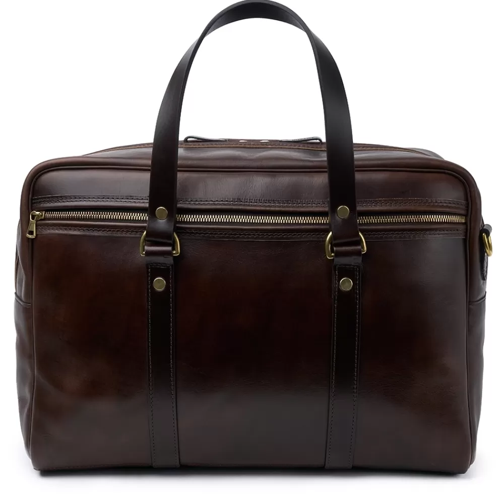 Croots X Cheaney Luggage & Bags | Traveller Bag In Chicago Tan Chromexcel Leather