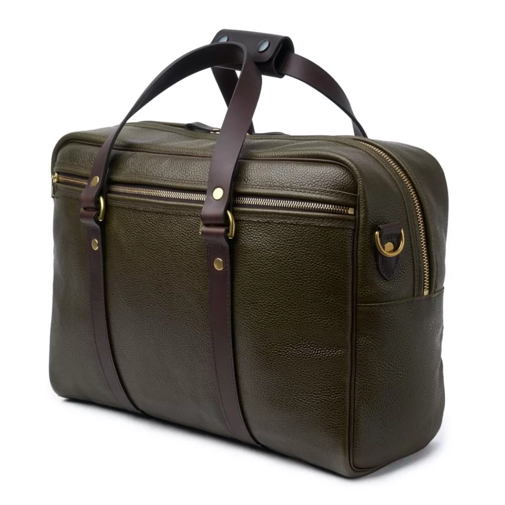 Croots X Cheaney Luggage & Bags | Traveller Bag In Olive Grain Leather