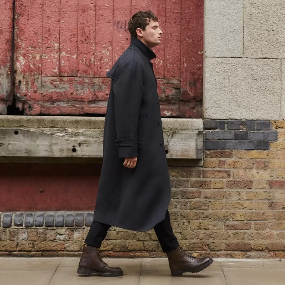 Cheaney Brogue Boots | Tweed Gv Derby Brogue Boot In Husk Eco Oiled Leather